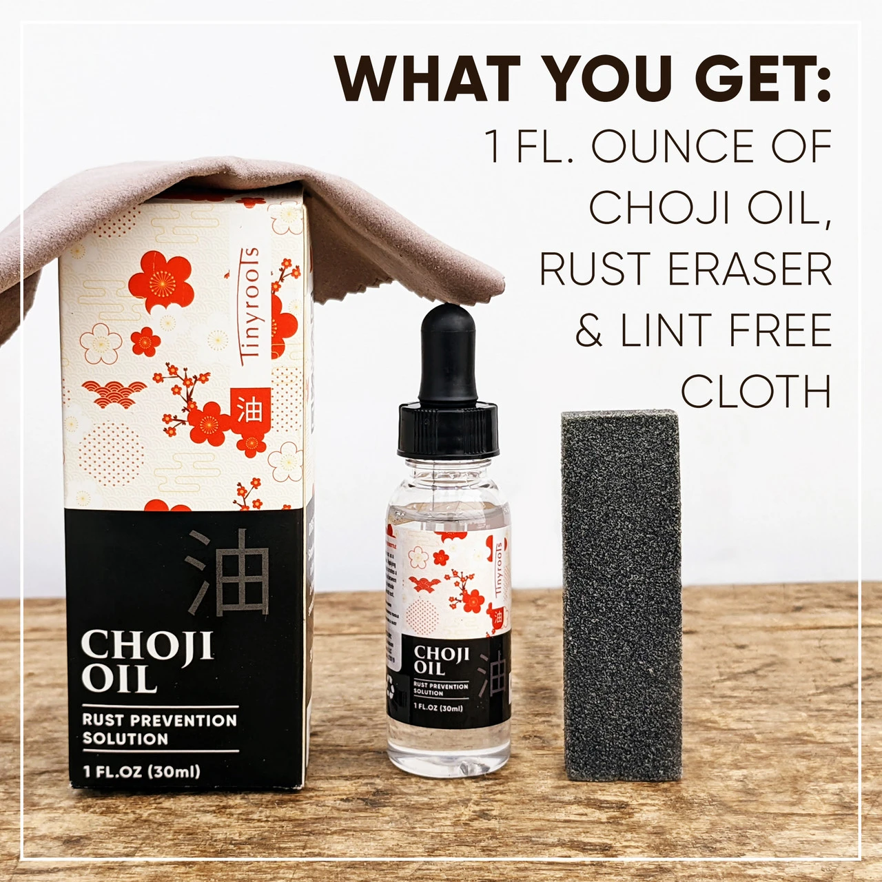 Japanese Choji Oil And Rust Eraser Kit - A MUST Have To Keep Tools Clean - Image 2