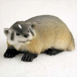 Badger Bonsai Tree Figurine