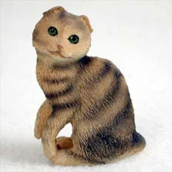 Brown Tabby Scottish Fold Figurine