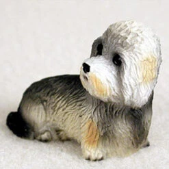 Dandie Dinmont Terrier Bonsai Tree Figurine