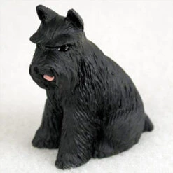 Schnauzer Black Bonsai Tree Figurine