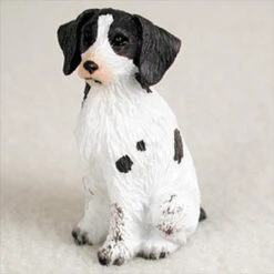 Brittany Liver & White Spaniel Bonsai Tree Figurine