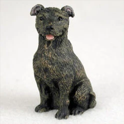 Staffordshire Bull Terrier Brindle Bonsai Tree Figurine