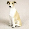 Tan Greyhound Bonsai Tree Figurine