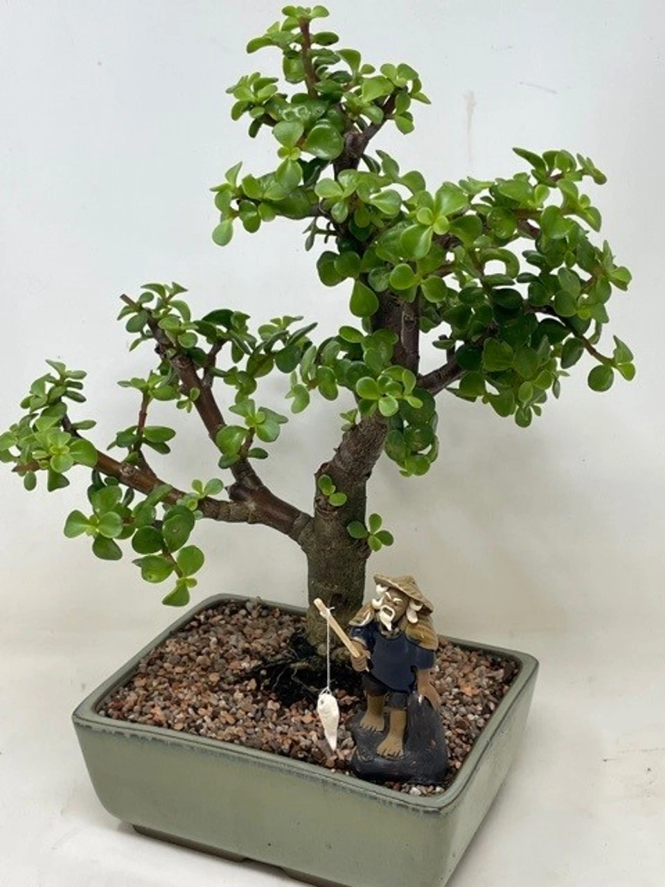 Chinese Figurine - Man Standing Fishing Off Of A Rock (F-023) - Image 3