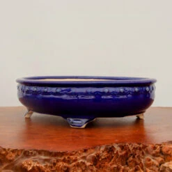 14" Blue Glazed Yixing Bonsai Pot (No. 2099)