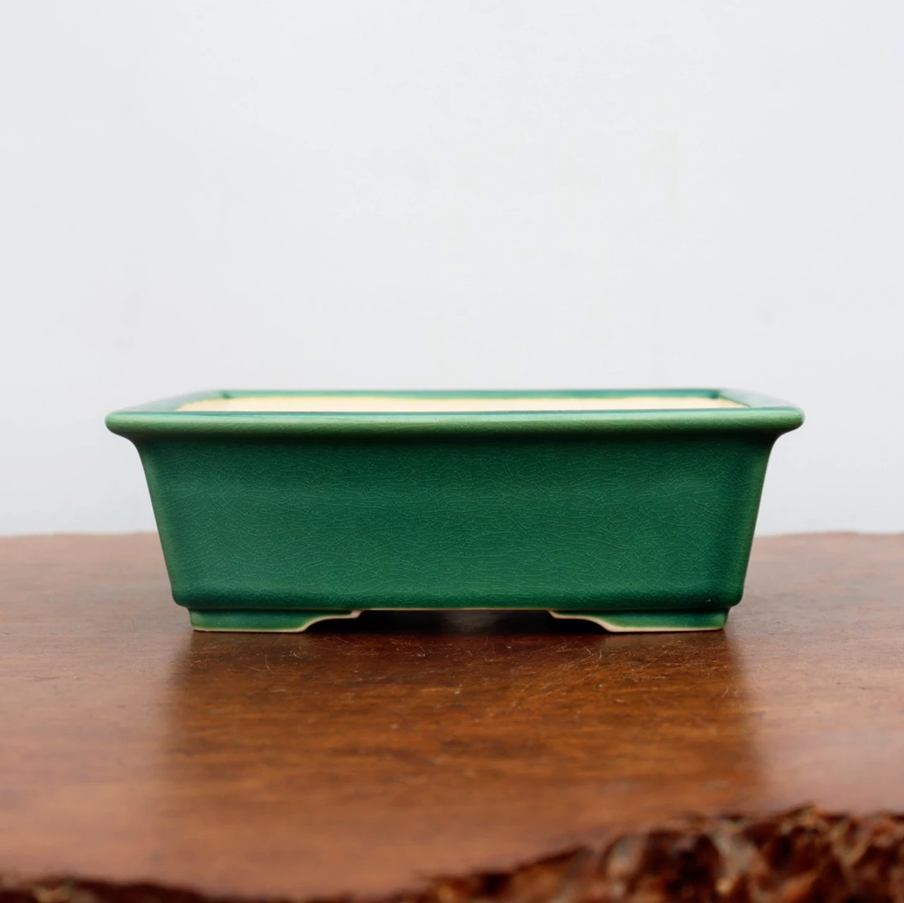 8" Green Glazed Yixing Bonsai Pot (No. 2061)