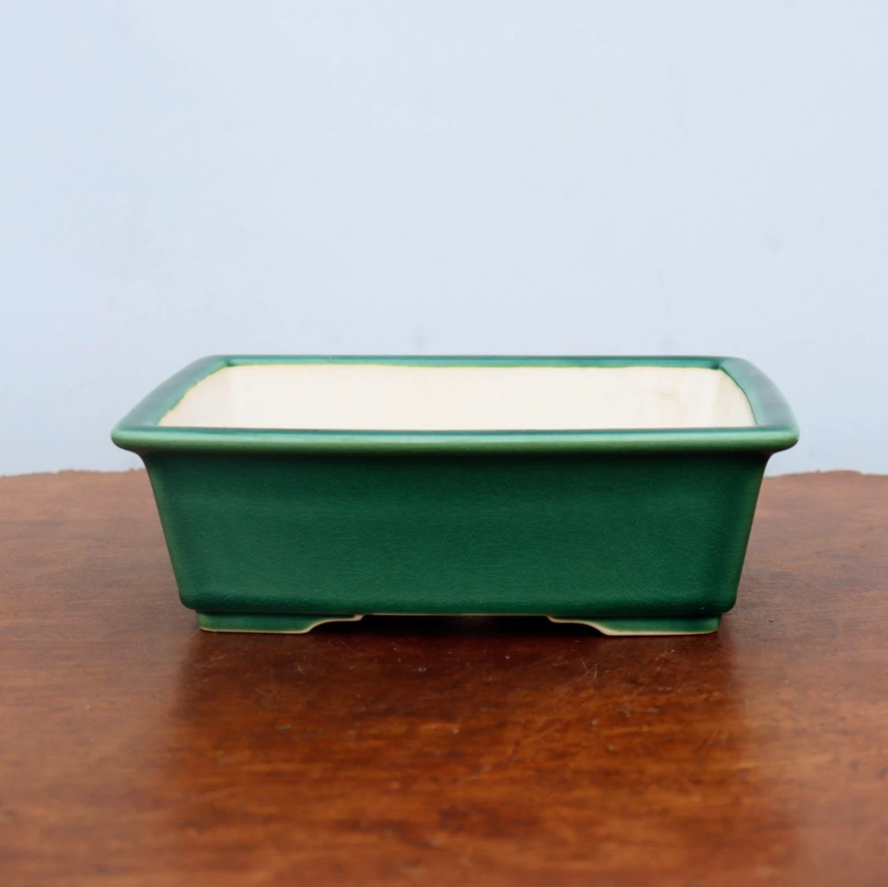 8" Green Glazed Yixing Bonsai Pot (No. 2061) - Image 2