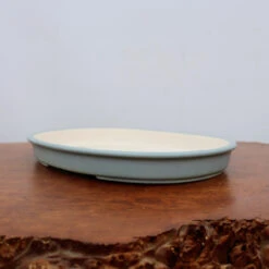 12" Shallow Glazed Yixing Bonsai Pot (No. 2107)