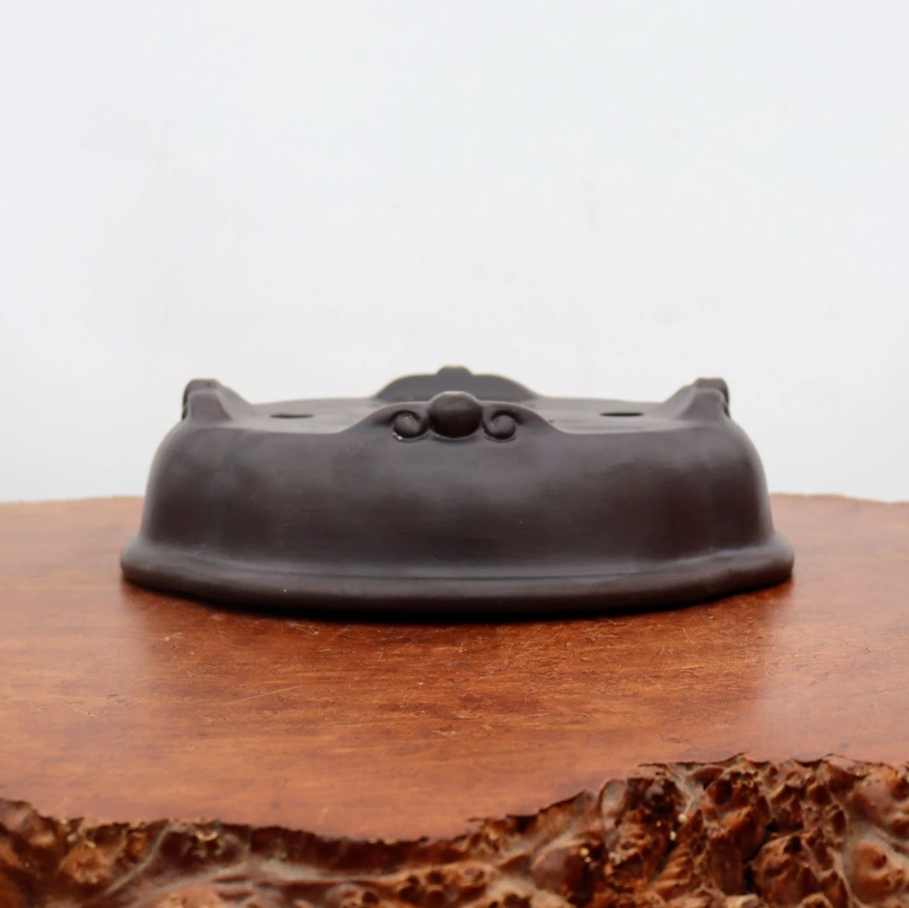 12" Brown Glazed Yixing Bonsai Pot (No. 2132) - Image 5