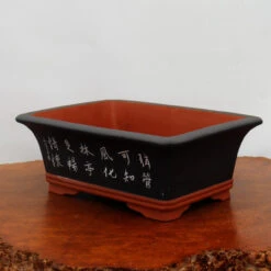 12" Etched Yixing Bonsai Pot (No. 2181)