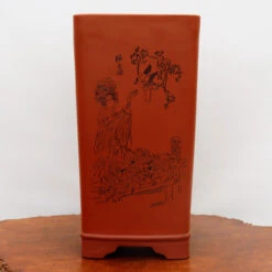 9" Etched Cascade Yixing Bonsai Pot (No. 2239)