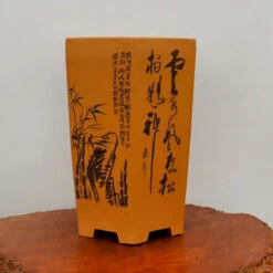 11" Etched Cascade Yixing Bonsai Pot (No. 2238)