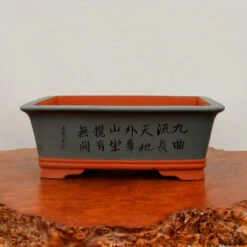 14" Etched Yixing Bonsai Pot (No. 2193)