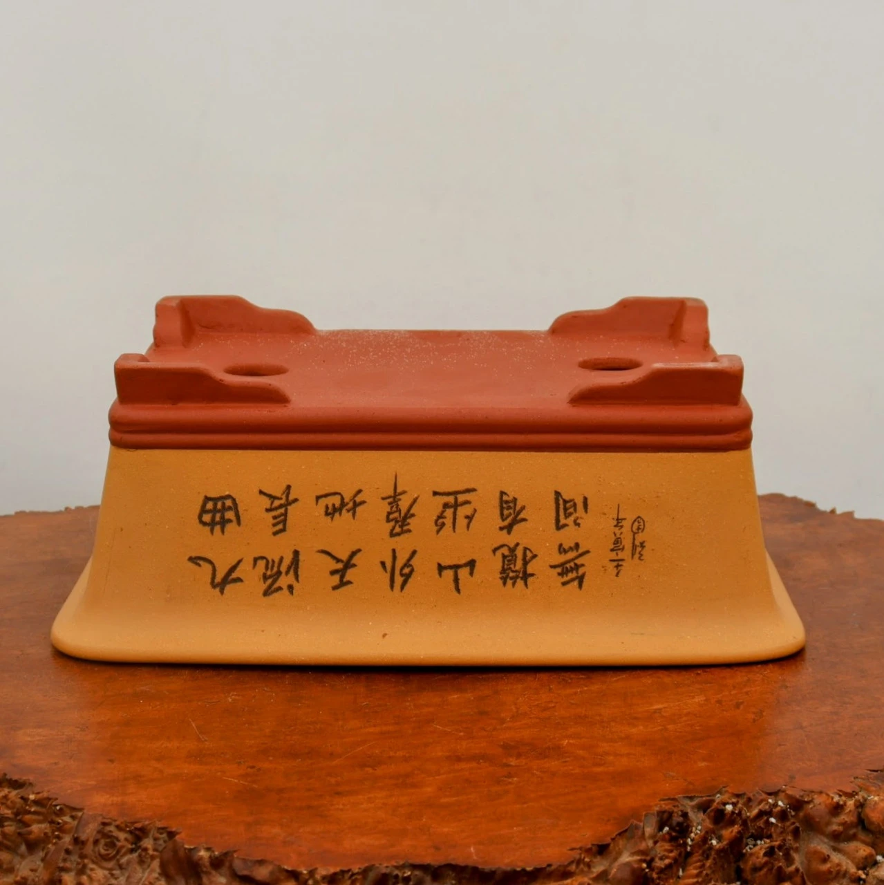 14" Etched Yixing Bonsai Pot (No. 2192) - Image 6