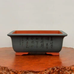13" Etched Yixing Bonsai Pot (No. 2183)
