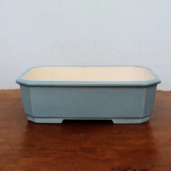 10" Light Blue Glazed Yixing Bonsai Pot (No. 2334a)