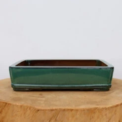 10-Inch Glazed Yixing Bonsai Pot (No. 2315q)