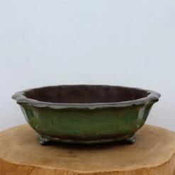 12-Inch Glazed Yixing Bonsai Pot (No. 2321a)