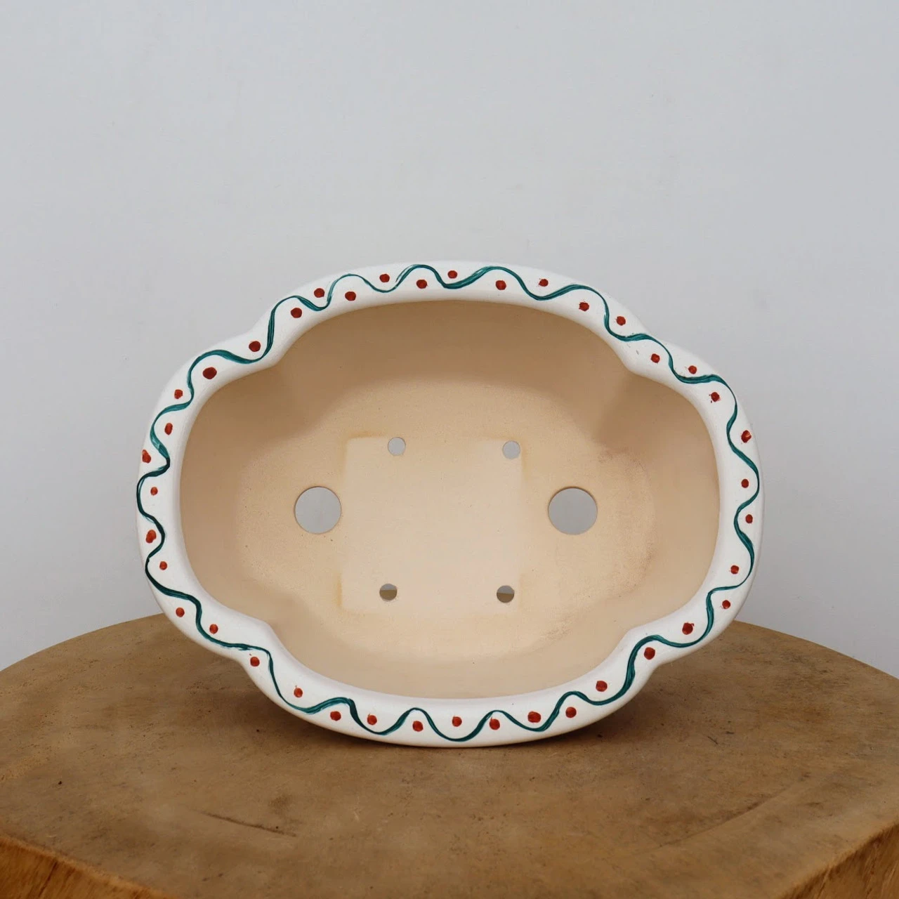 10" Painted Yixing Bonsai Pot (No. 2127e) - Image 3