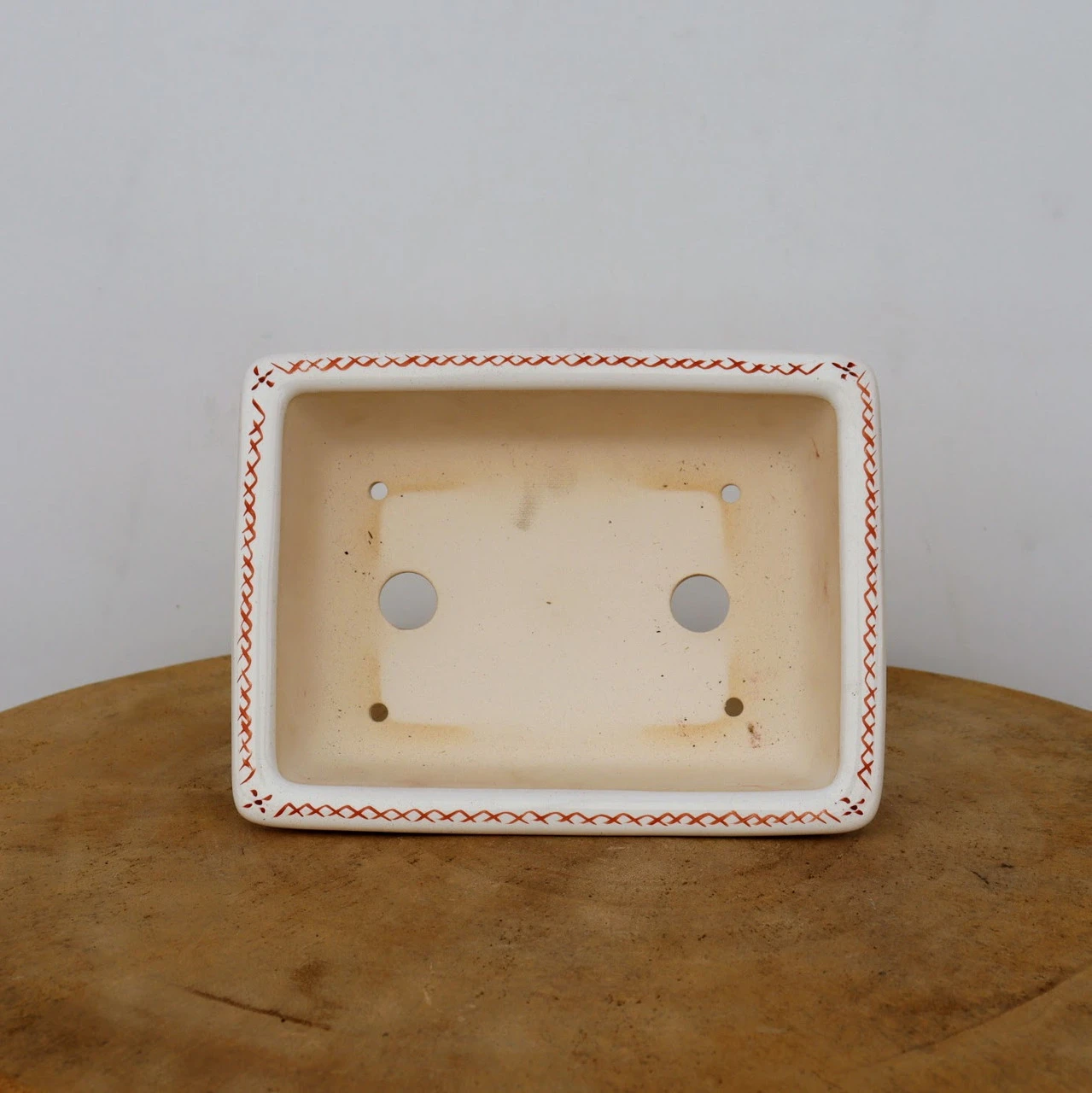 7" Painted Yixing Bonsai Pot (No. 2125c) - Image 3