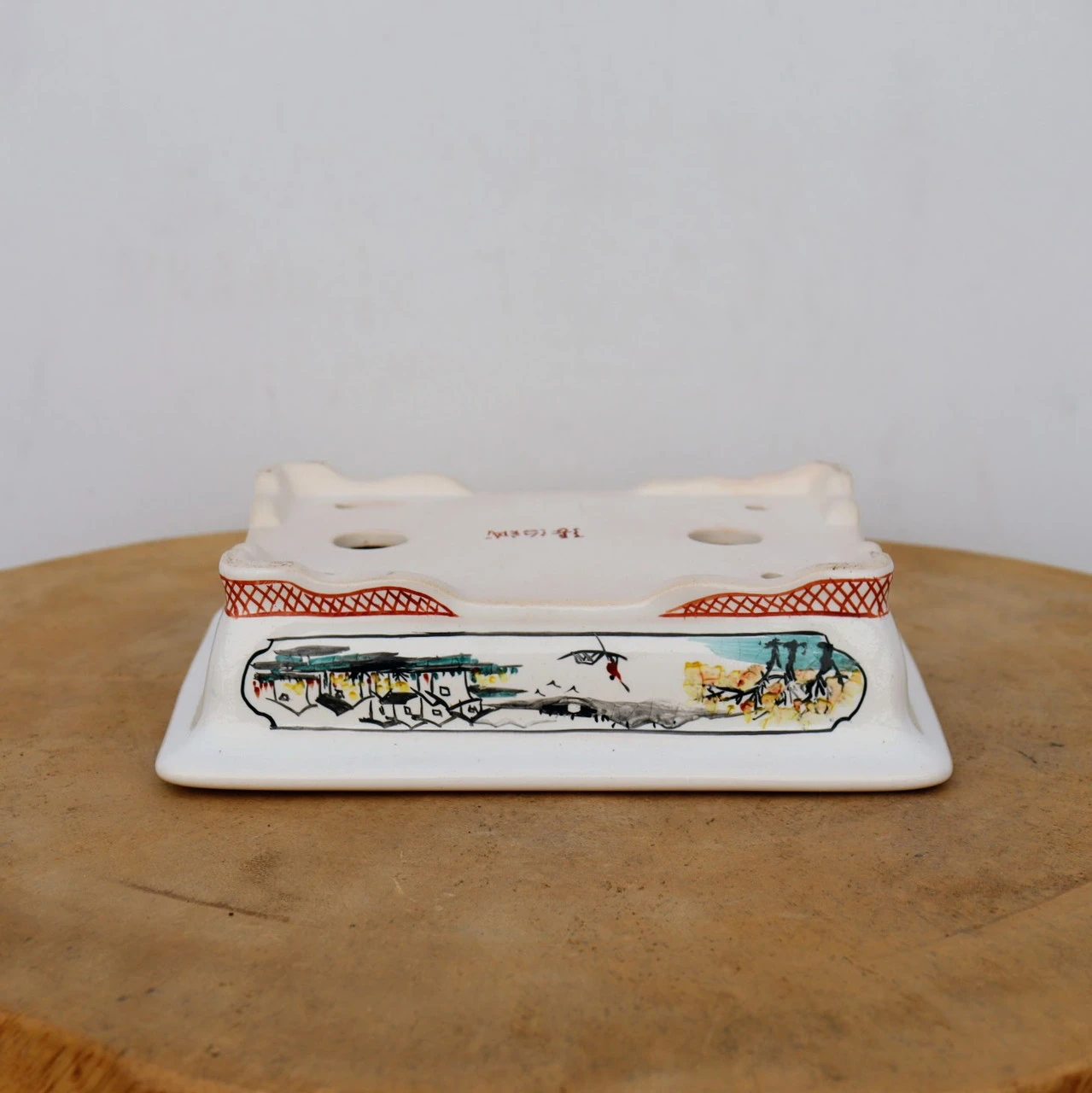 7" Painted Yixing Bonsai Pot (No. 2125c) - Image 6