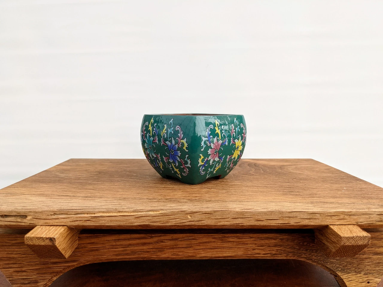 3" Quality Glazed Painted Yixing Pot (No. 1067g) - Image 4