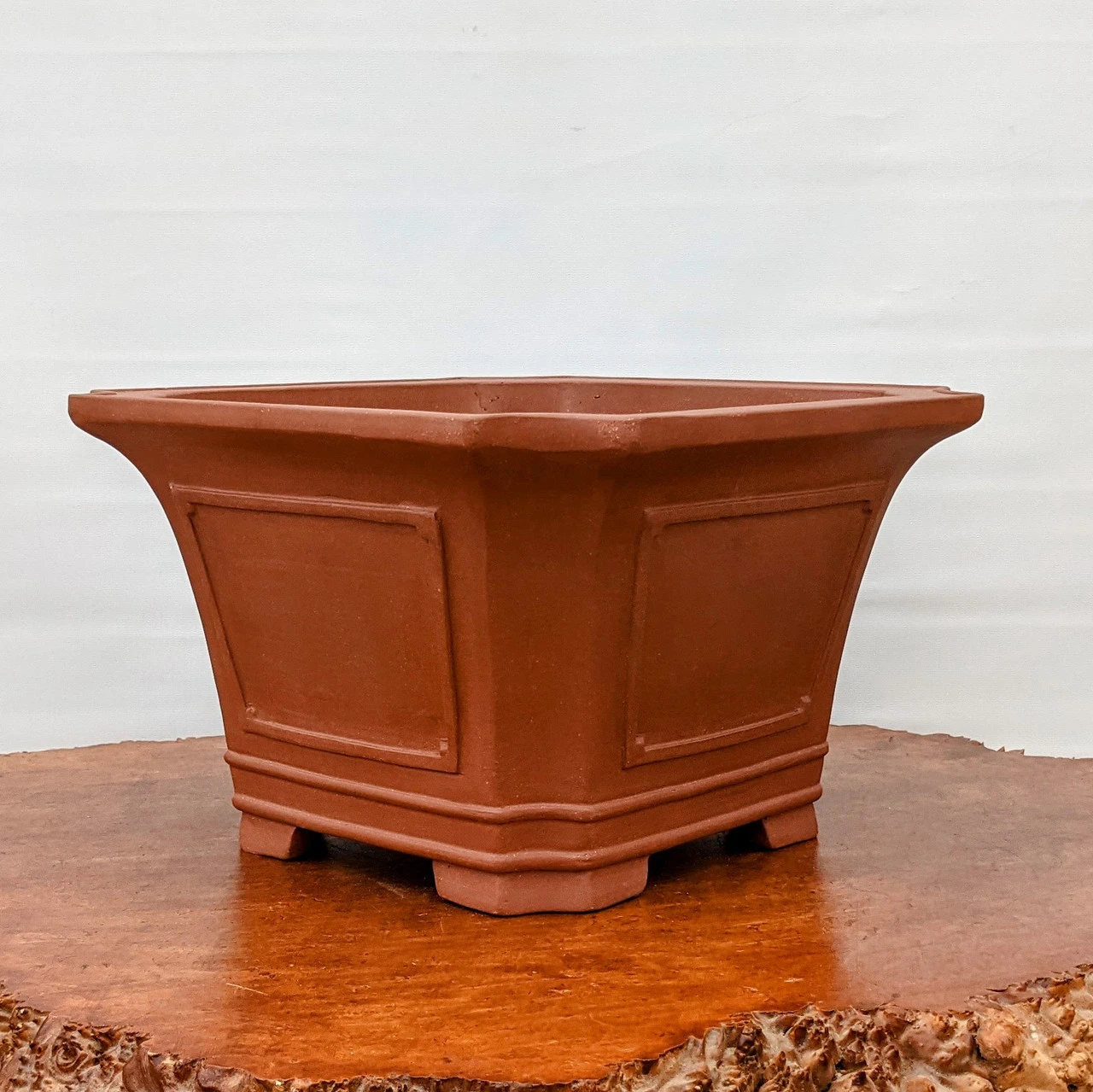 12" Unglazed Cascade Yixing Ceramic Pot (1402) - Image 2