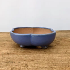 6" Glazed (blue) Yixing Pot (#261-2)