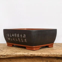 13" Etched Yixing Bonsai Pot (No. 1716)