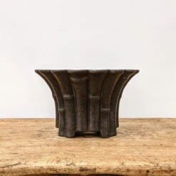 8" Unglazed Round Yixing Bonsai Pot (No. 1742)