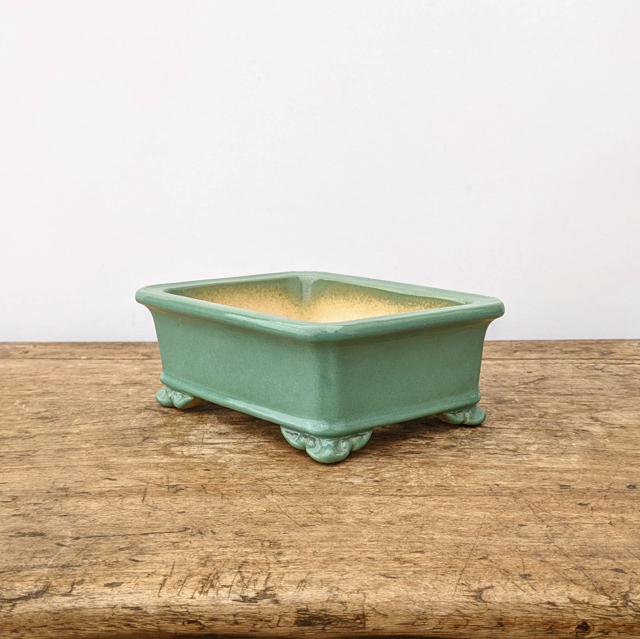 7" Green Glazed Yixing Bonsai Pot (No. 1975d) - Image 4