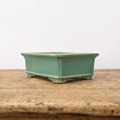 7" Green Glazed Yixing Bonsai Pot (No. 1974)