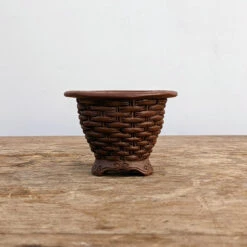 2" Unglazed Tokoname Cascade Pot - Bigei (No. 1313)