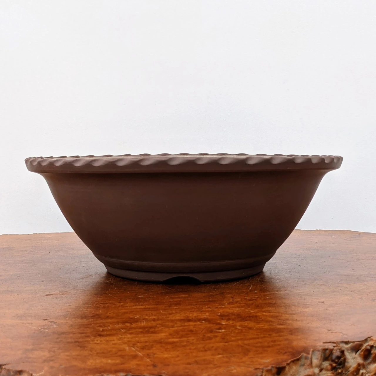 8"-12" Unglazed Round Ceramic Pot (Choose Size) - Image 2