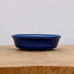 4" Blue Glazed Yixing Bonsai Pot (No. 2010)