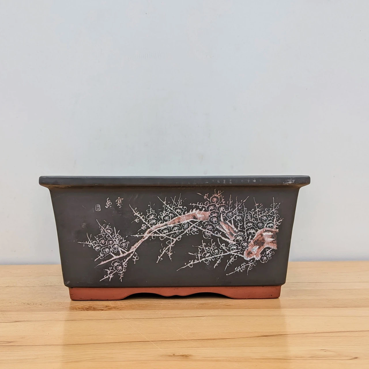 14" Etched Yixing Bonsai Pot (No. 2176) - Image 5