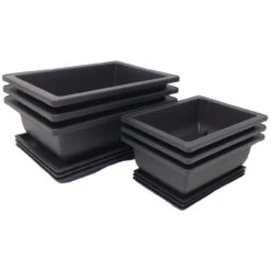 Bonsai Training Pots & Humidity Trays - Built In Mesh, 6" And 8"